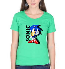 Load image into Gallery viewer, Sonic T-Shirt for Women-Flag Green-Ektarfa.online
