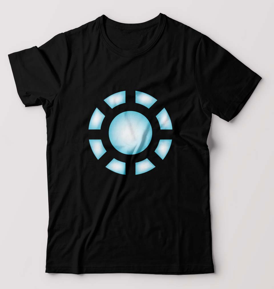 ARC REACTOR Iron Man Superhero T-Shirt for Men-Black-Ektarfa.online