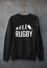 Load image into Gallery viewer, Rugby Evolution Unisex Sweatshirt for Men/Women-Black-Ektarfa.online
