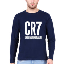 Load image into Gallery viewer, Cristiano Ronaldo CR7 Full Sleeves T-Shirt for Men-Navy Blue-Ektarfa.online
