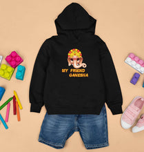 Load image into Gallery viewer, Ganpati JI(Ganesh) Kids Hoodie for Boy/Girl-Black-Ektarfa.online
