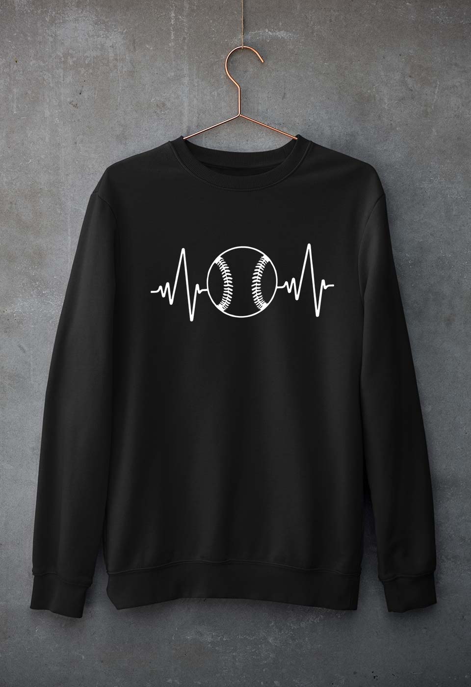 Baseball Unisex Sweatshirt for Men/Women-Black-Ektarfa.online