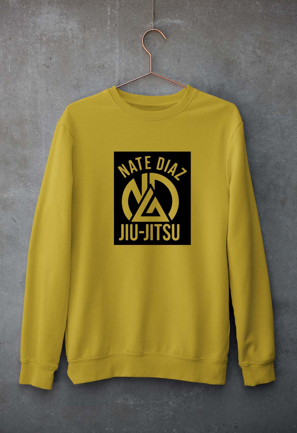 Nate Diaz UFC Unisex Sweatshirt for Men/Women-Mustard Yellow-Ektarfa.online