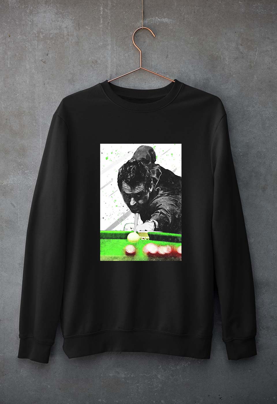 Ronnie O'Sullivan Snooker Unisex Sweatshirt for Men/Women-Black-Ektarfa.online