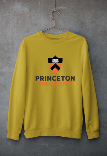 Princeton Unisex Sweatshirt for Men/Women-Mustard Yellow-Ektarfa.online