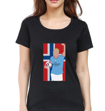 Load image into Gallery viewer, Erling Haaland T-Shirt for Women-Black-Ektarfa.online
