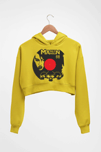 Load image into Gallery viewer, Marilyn Manson Crop HOODIE FOR WOMEN-Mustard Yellow-Ektarfa.online
