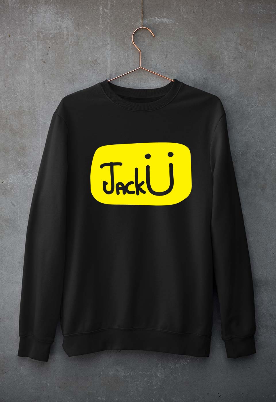 Jack u Unisex Sweatshirt for Men/Women-Black-Ektarfa.online