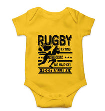 Load image into Gallery viewer, Rugby Kids Romper For Baby Boy/Girl-0-5 Months(18 Inches)-Yellow-Ektarfa.online
