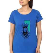 Load image into Gallery viewer, Gambit-x-men T-Shirt for Womena-Royal Blue-Ektarfa.online
