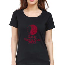 Load image into Gallery viewer, FIFA World Cup Qatar 2022 T-Shirt for Women-Black-Ektarfa.online
