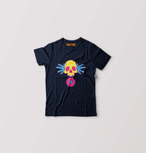 Load image into Gallery viewer, Cartoon Skull Kids T-Shirt for Boy/Girl-Black-Ektarfa.online
