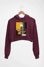 Load image into Gallery viewer, 2001 A Space Odyssey Crop HOODIE FOR WOMEN-Maroon-Ektarfa.online
