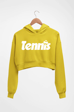 Load image into Gallery viewer, Tennis Crop HOODIE FOR WOMEN-Mustard Yellow-Ektarfa.online
