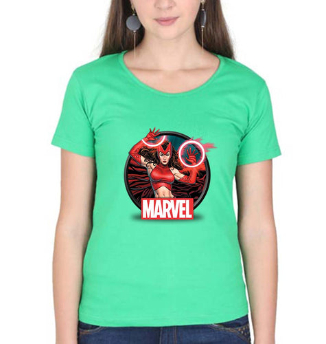 Scarlet Witch Wanda T-Shirt for Women-Flag Green-Ektarfa.online
