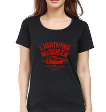 Load image into Gallery viewer, Lightning McQueen T-Shirt for Women-Black-Ektarfa.online
