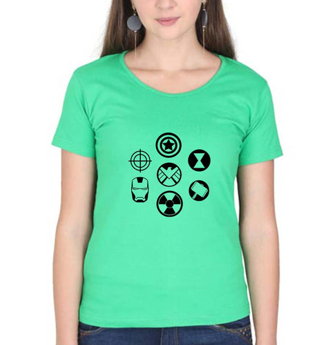 Marvel Superhero T-Shirt for Women-Flag Green-Ektarfa.online