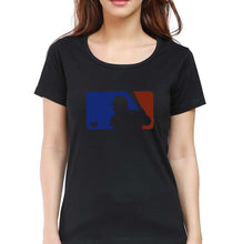 Load image into Gallery viewer, Baseball T-Shirt for Women-Black-Ektarfa.online
