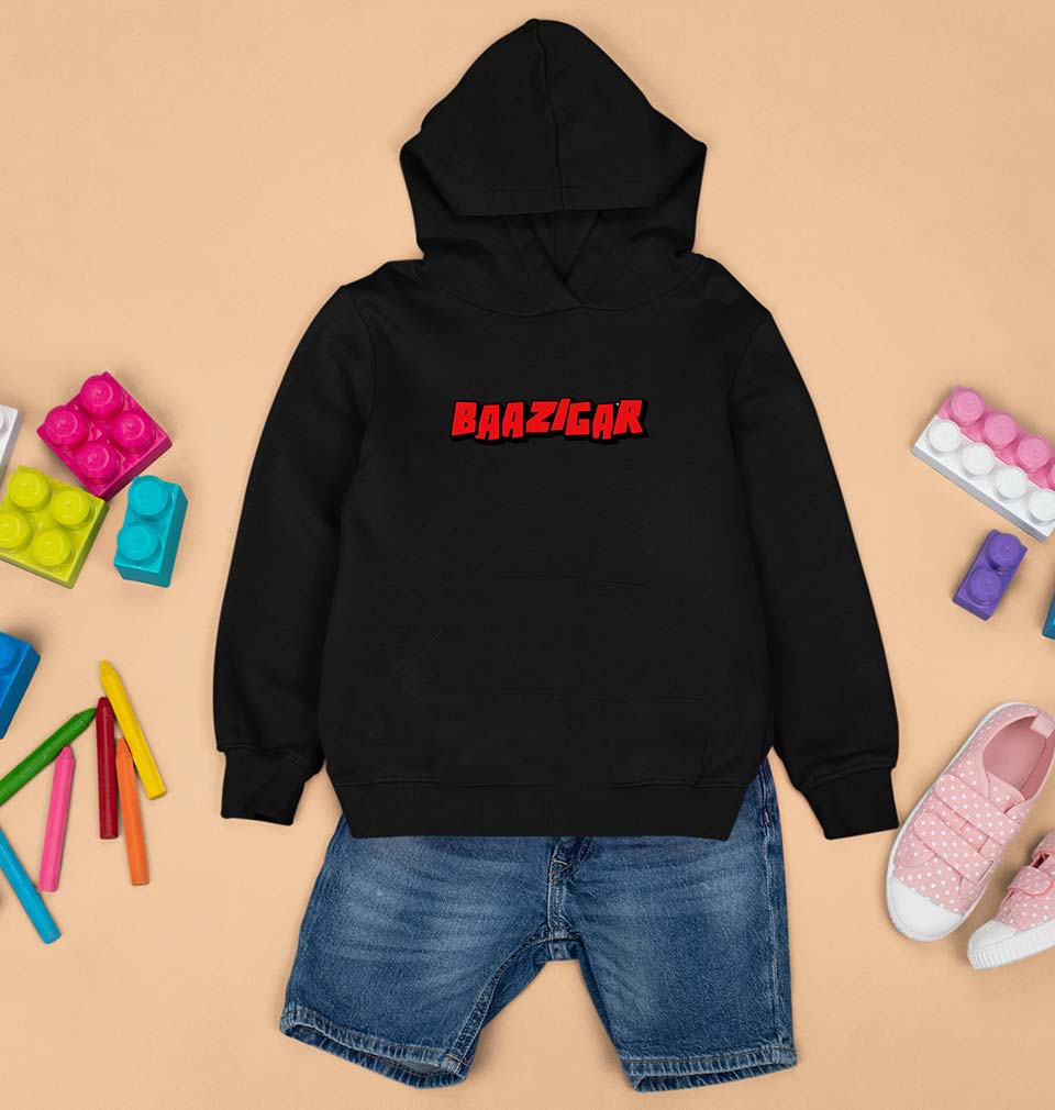 Baazigar Kids Hoodie for Boy/Girl-Black-Ektarfa.online