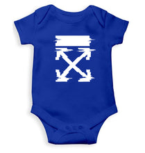 Load image into Gallery viewer, Off White Tee Kids Romper For Baby Boy/Girl-0-5 Months(18 Inches)-Royal Blue-Ektarfa.online
