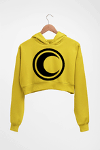 Load image into Gallery viewer, Moon Knight Crop HOODIE FOR WOMEN-Mustard Yellow-Ektarfa.online
