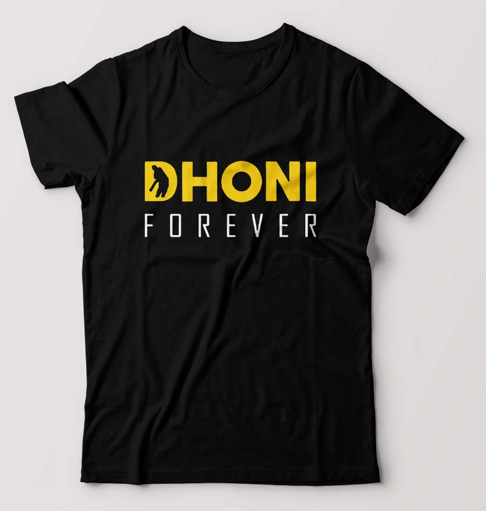 MS Dhoni (MSD) T-Shirt for Men-Black-Ektarfa.online