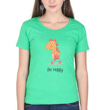 Load image into Gallery viewer, Dinosaur T-Shirt for Women-Flag Green-Ektarfa.online
