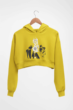 Load image into Gallery viewer, Alucard Crop HOODIE FOR WOMEN-Mustard Yellow-Ektarfa.online
