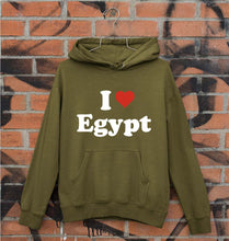 Load image into Gallery viewer, I Love Egypt Unisex Hoodie for Men/Women-Olive Green-Ektarfa.online
