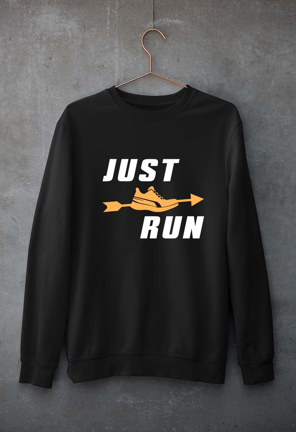 Runner Running Unisex Sweatshirt for Men/Women-Black-Ektarfa.online