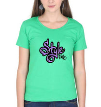 Load image into Gallery viewer, Graffiti T-Shirt for Women-Flag Green-Ektarfa.online
