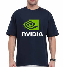 Load image into Gallery viewer, Nvidia Oversized T-Shirt for Men-Navy Blue-Ektarfa.online
