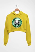 Load image into Gallery viewer, Beavis and Butt-Head Crop HOODIE FOR WOMEN-Mustard Yellow-Ektarfa.online
