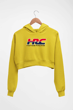 Load image into Gallery viewer, Honda Racing Crop HOODIE FOR WOMEN-Mustard Yellow-Ektarfa.online
