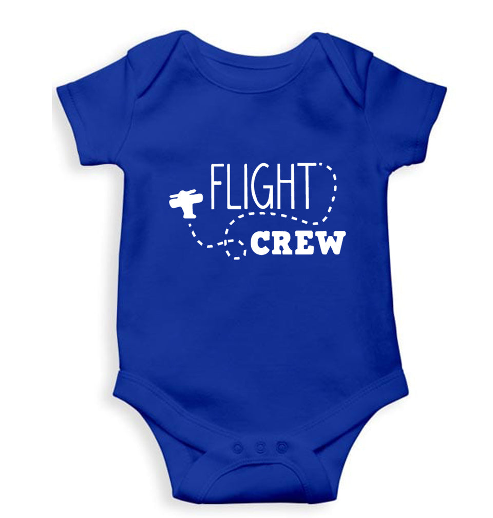 Flight Crew Kids Romper For Baby Boy/Girl-0-5 Months(18 Inches)-Royal Blue-Ektarfa.online