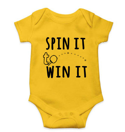 Table Tennie (TT) Kids Romper For Baby Boy/Girl-Yellow-Ektarfa.online