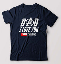 Load image into Gallery viewer, Dad I Love You 3000 T-Shirt for Men-Navy Blue-Ektarfa.online
