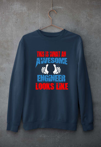 Awesome Engineer Unisex Sweatshirt for Men/Women-Navy Blue-Ektarfa.online