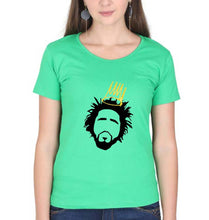 Load image into Gallery viewer, J. Cole T-Shirt for Women-Flag Green-Ektarfa.online
