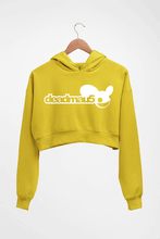 Load image into Gallery viewer, Deadmau5 Crop HOODIE FOR WOMEN-Mustard Yellow-Ektarfa.online
