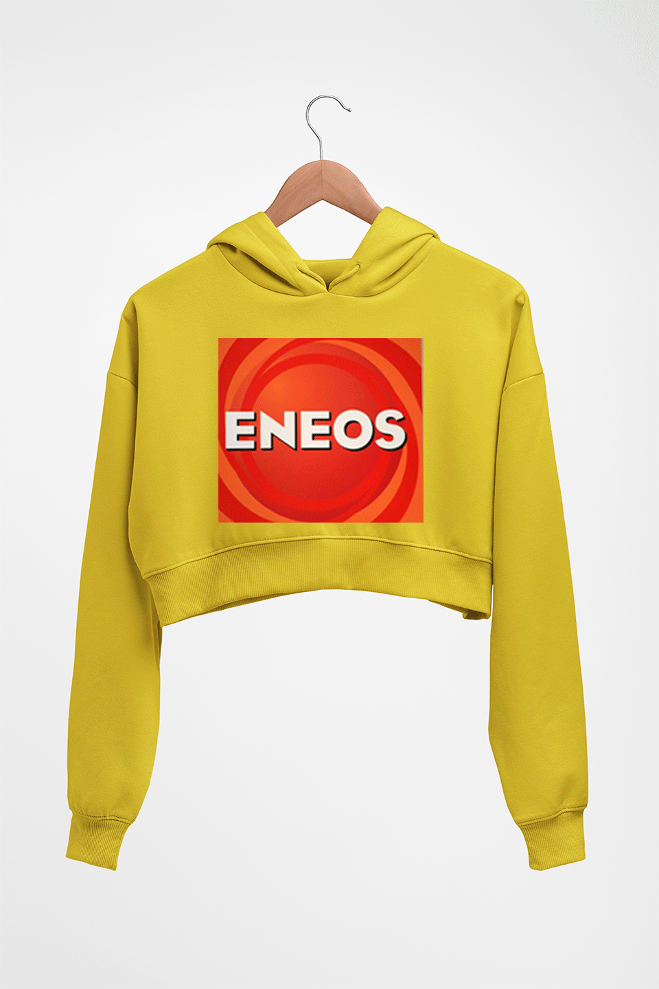 Eneos Crop HOODIE FOR WOMEN-Mustard Yellow-Ektarfa.online