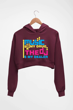 Load image into Gallery viewer, Music Crop HOODIE FOR WOMEN-Maroon-Ektarfa.online
