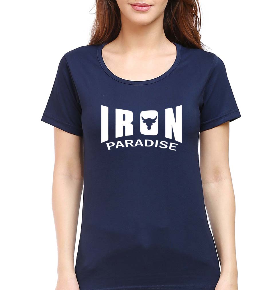 Iron Paradise T-Shirt for Women-Navy Blue-Ektarfa.online