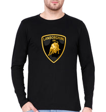 Load image into Gallery viewer, Lamborghini Full Sleeves T-Shirt for Men-Black-Ektarfa.online
