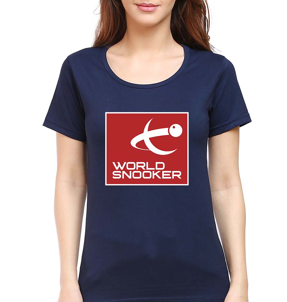 World Snooker (WST) T-Shirt for Women-Navy Blue-Ektarfa.online