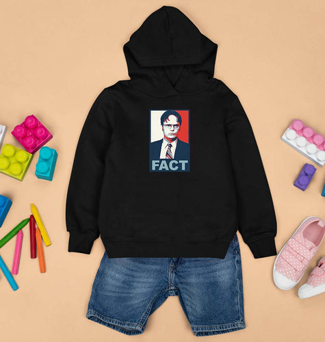 Dwight Schrute Fact Kids Hoodie for Boy/Girl-Black-Ektarfa.online
