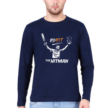 Load image into Gallery viewer, Rohit Sharma Full Sleeves T-Shirt for Men-Navy Blue-Ektarfa.online
