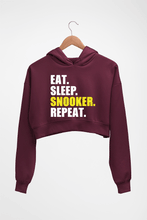 Load image into Gallery viewer, Snooker Crop HOODIE FOR WOMEN-Maroon-Ektarfa.online
