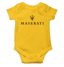 Load image into Gallery viewer, Maserati Kids Romper For Baby Boy/Girl-0-5 Months(18 Inches)-Yellow-Ektarfa.online
