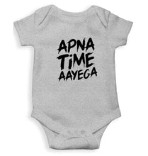 Load image into Gallery viewer, Apna Time Aayega Kids Romper For Baby Boy/Girl-0-5 Months(18 Inches)-Grey-Ektarfa.online
